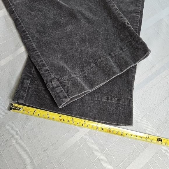 Dockers women's mid-rise dark gray boot cut corduroys size 14 short - Picture 8 of 10
